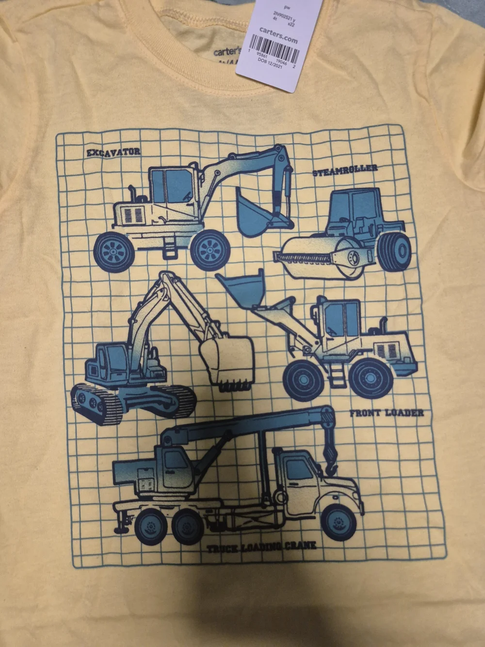 Carter's Yellow Construction Trucks Graphic Tee - Boys